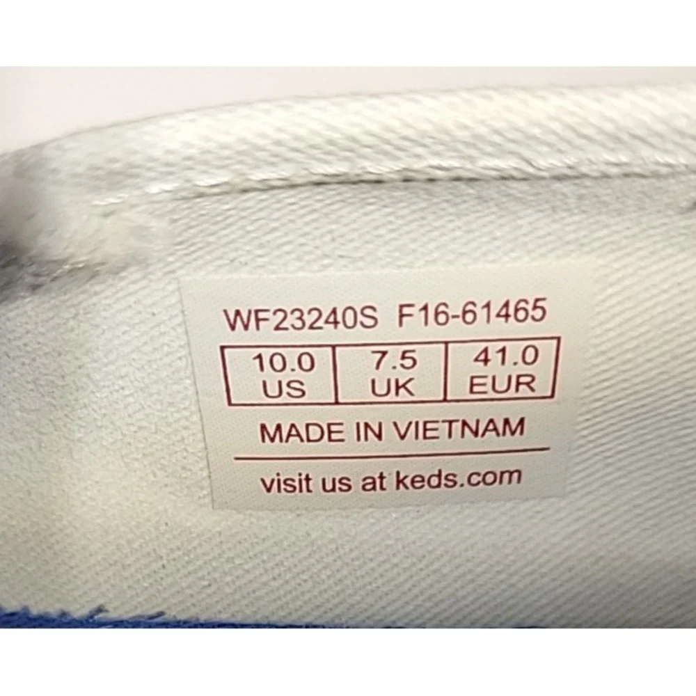 Keds Women's Double Decker Slip‑On Sneakers White Canvas Size 10